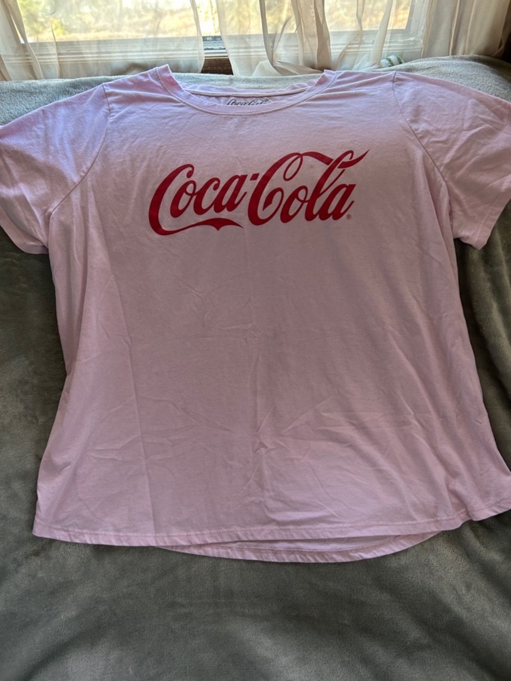 Coca-Cola Light Pink Tee with Red Logo
